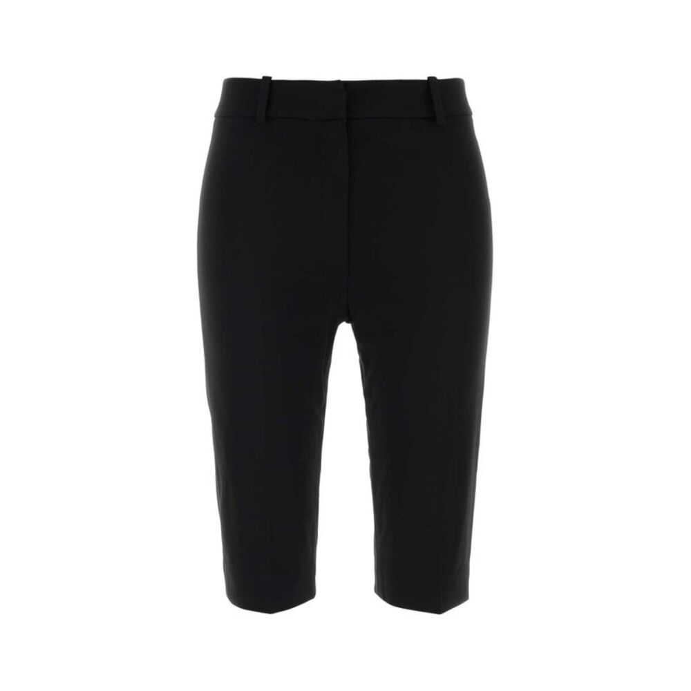 Magda Butrym Women Black Crepe Capri Pant
